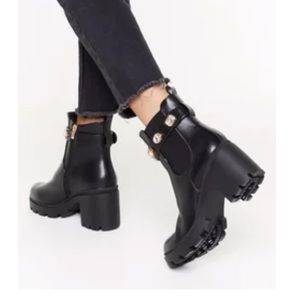 Nasty Gal Jeweled Combat boots